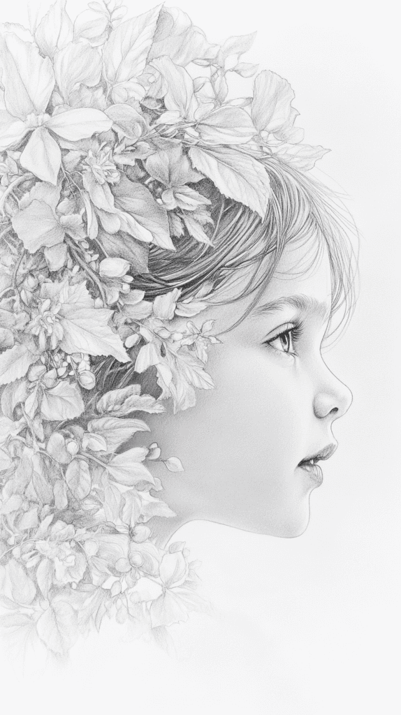 Heavenly Art: 17 God-Inspired Sketch Ideas to Awaken Your Creativity 42 The Divine Child