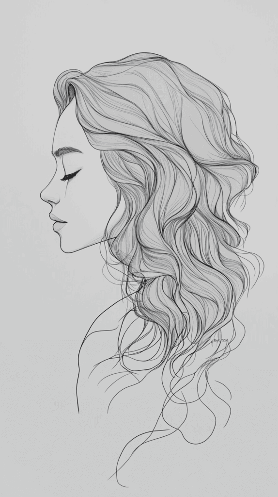 Heavenly Art: 17 God-Inspired Sketch Ideas to Awaken Your Creativity 34 The Divine Feminine