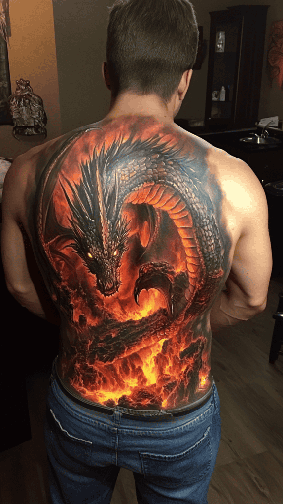 The Fiery Volcanic Dragon