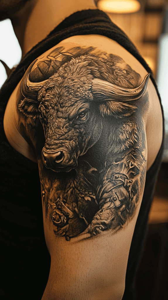 Modern Spartan: 18 Greek Tattoo Ideas Every Man Should Consider 22 The Minotaur 2