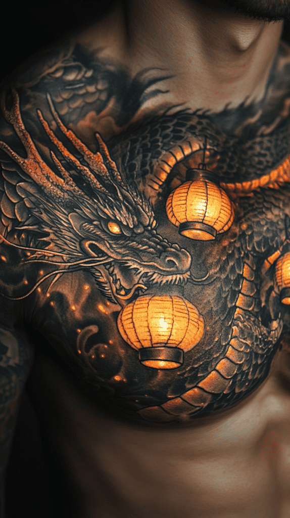 The Wise Dragon with Lanterns 2