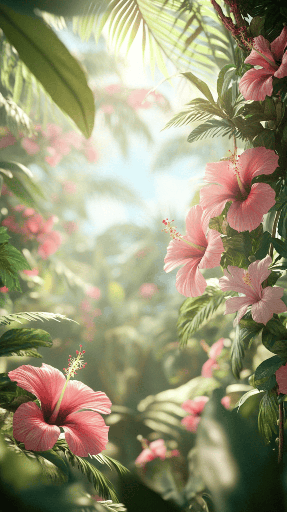 18 Floral Wallpapers to Revamp Your Phone Screen 12 Tropical Bloom Burst 3