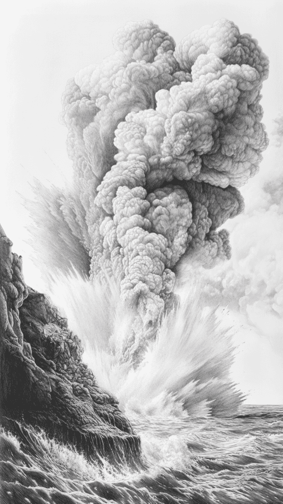 Dive Deep: 18 Ocean-Inspired Drawing Ideas That Will Captivate Your Imagination 40 Underwater Volcanoes
