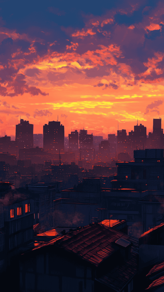 18 Sunset Phone Wallpapers That Elevate Your Screen 37 Urban Rooftop Vibes 2