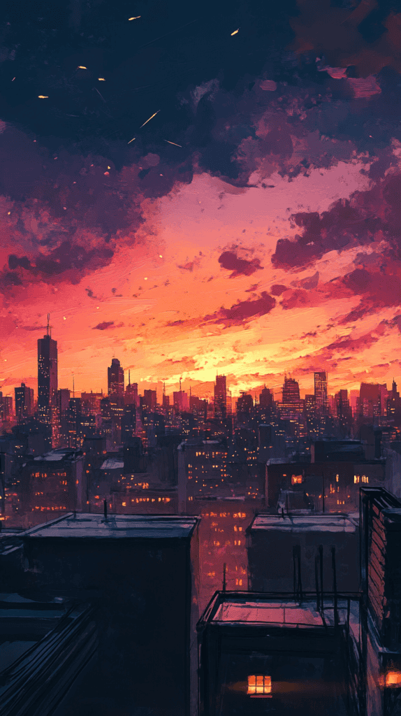 18 Sunset Phone Wallpapers That Elevate Your Screen 38 Urban Rooftop Vibes 3