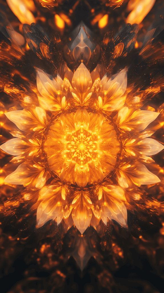 Vivid Yellow Kaleidoscope 3