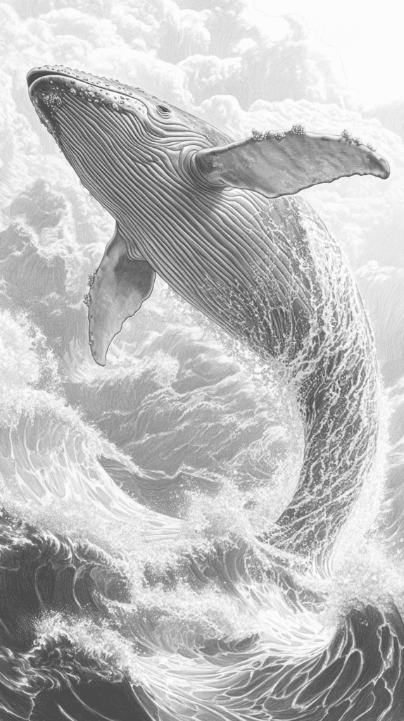 Dive Deep: 18 Ocean-Inspired Drawing Ideas That Will Captivate Your Imagination 5 Whale Songs in the Waves