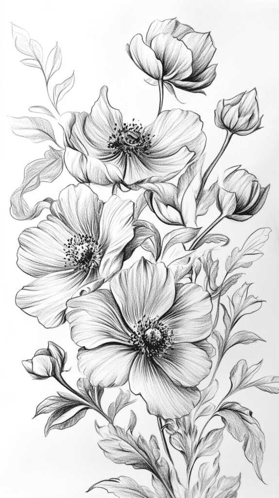 16 Vintage Drawing Ideas That Have Stood the Test of Time 6 Whimsical Botanical Sketches 3
