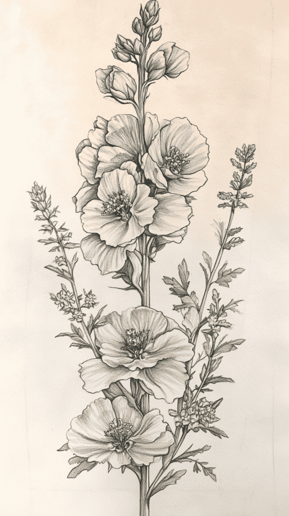 16 Vintage Drawing Ideas That Have Stood the Test of Time 4 Whimsical Botanical Sketches