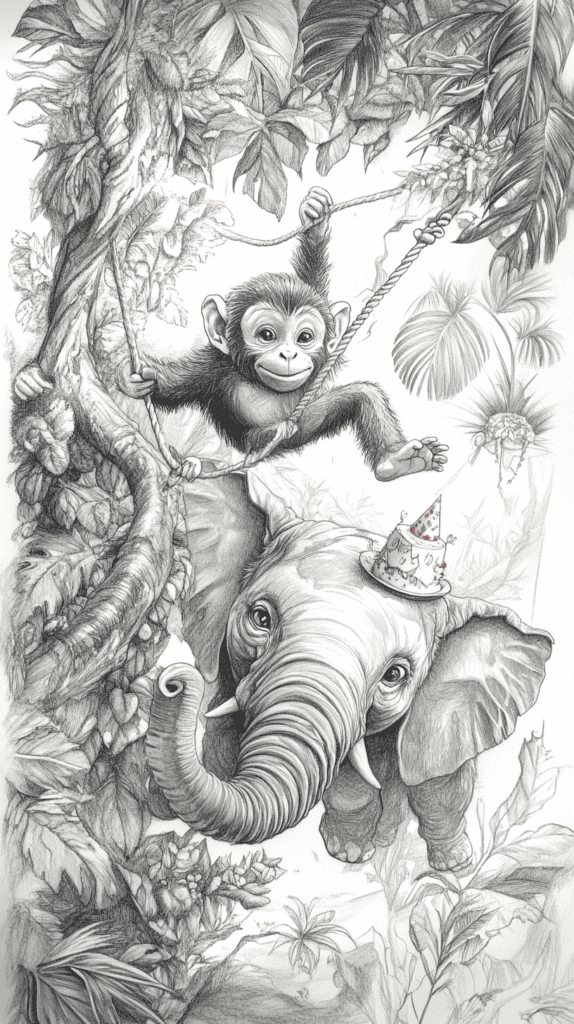 Whimsical Jungle Animals
