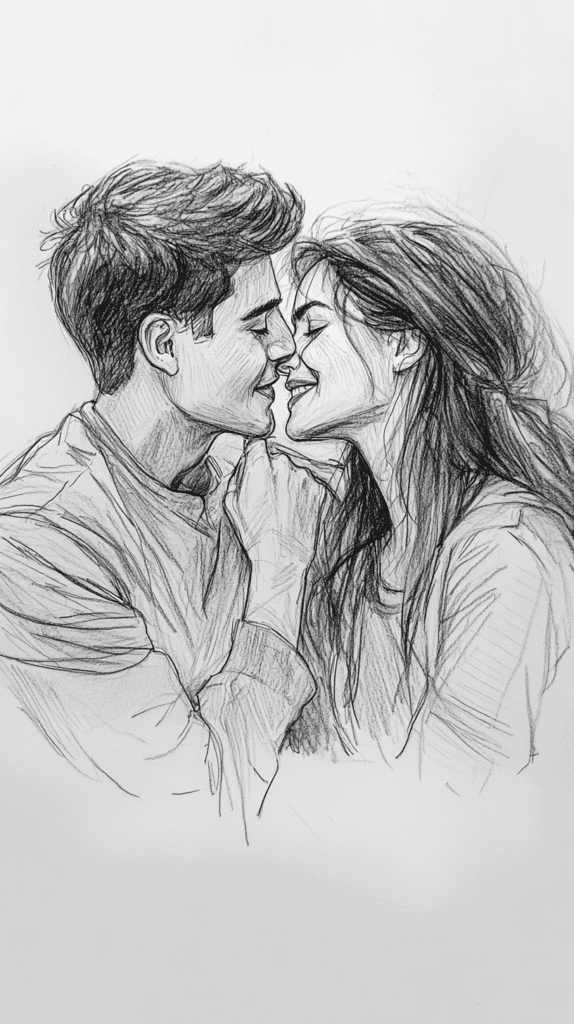 Unlock Your Heart: 18 Romantic Drawing Ideas That Capture Love Perfectly 42 Whispering Sweet Nothings 2