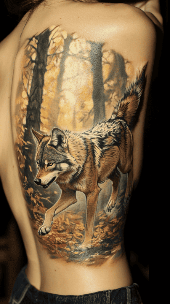Explore 15 Female Wolf Tattoos That Symbolize Power and Grace 10 Wilderness Spirit