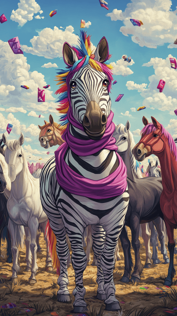 20 Hilarious Phone Wallpapers That Make Every Unlock Better 34 Zebra in Disguise 2