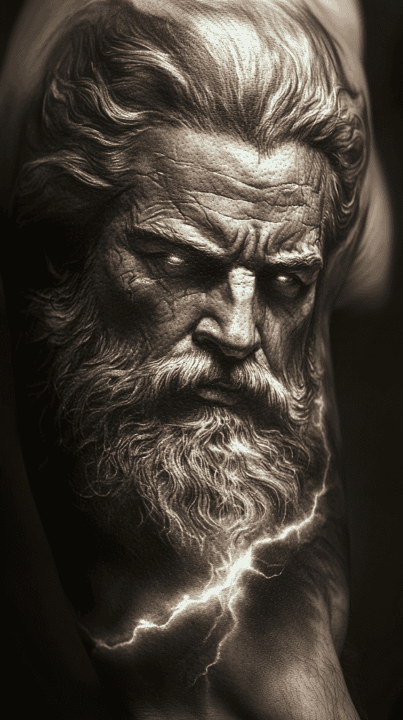 Secrets of the Gods: 23 Divine Tattoo Concepts for the Modern Man 2 Zeuss Thunder Mastery