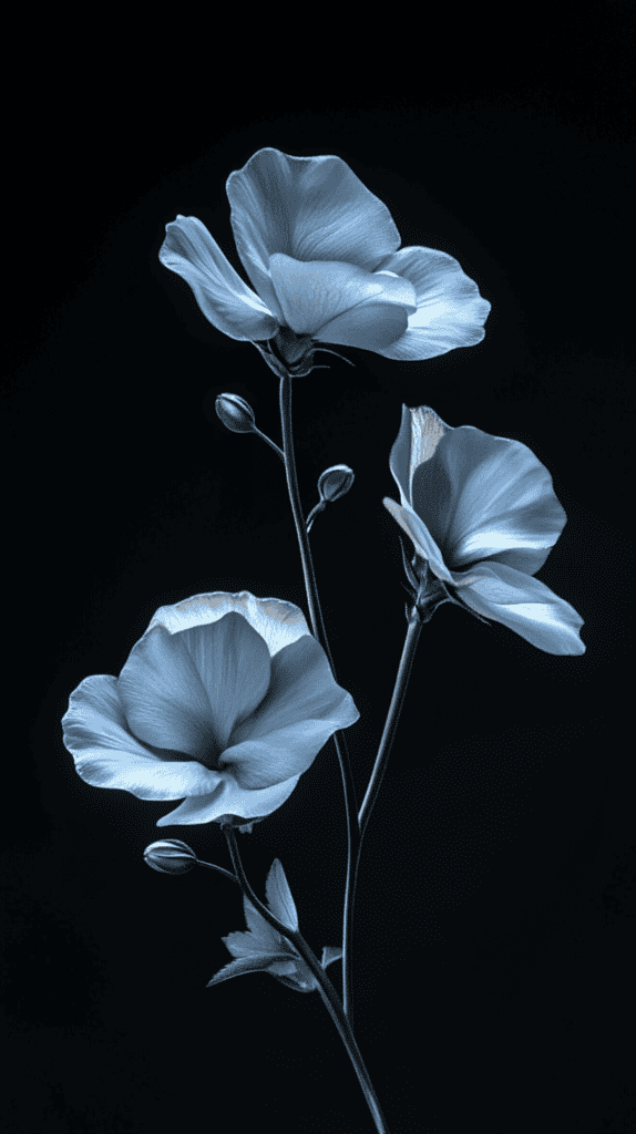 19 Edgy Wallpaper Designs to Transform Your Phone's Aesthetic 5 Dark Floral Elegance