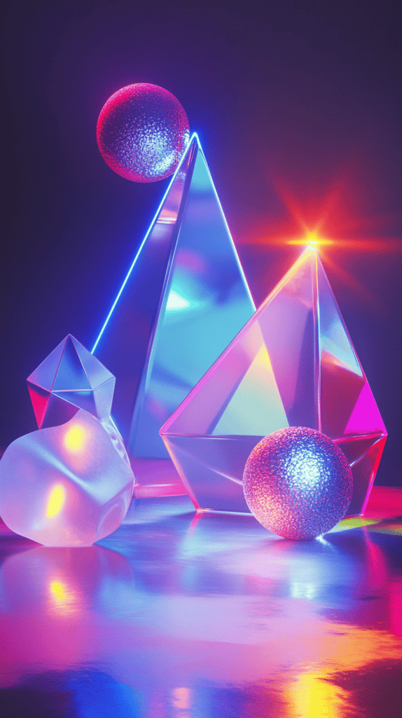 19 Edgy Wallpaper Designs to Transform Your Phone's Aesthetic 3 Futuristic Neon Geometry 2