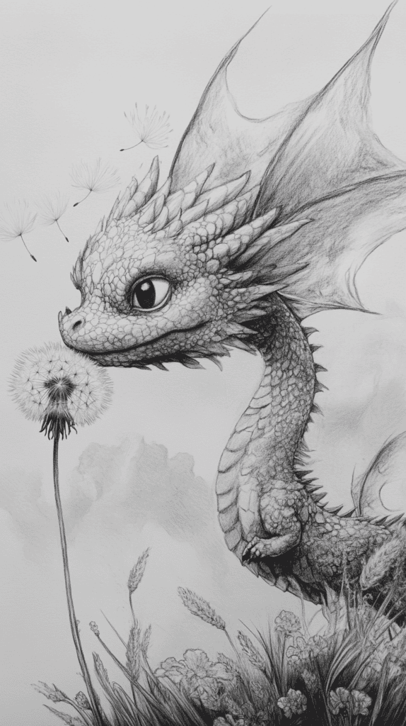 20 Hilarious Drawing Ideas Guaranteed to Make You Laugh 30 The Dandelion Dragon