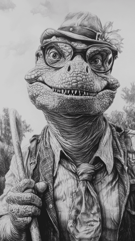 20 Hilarious Drawing Ideas Guaranteed to Make You Laugh 23 The Grandpasaurus Rex