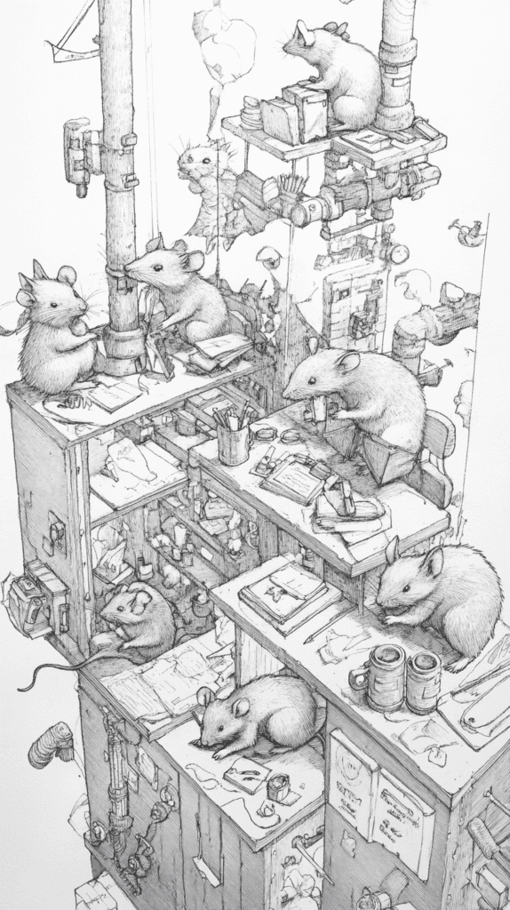 20 Hilarious Drawing Ideas Guaranteed to Make You Laugh 41 The Rat Race Office 2