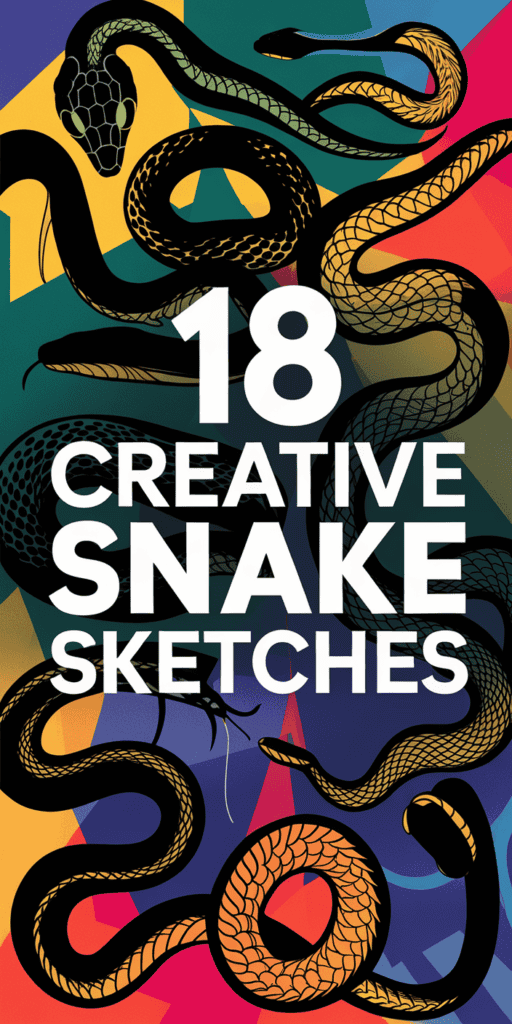 18 Snake Drawing Ideas