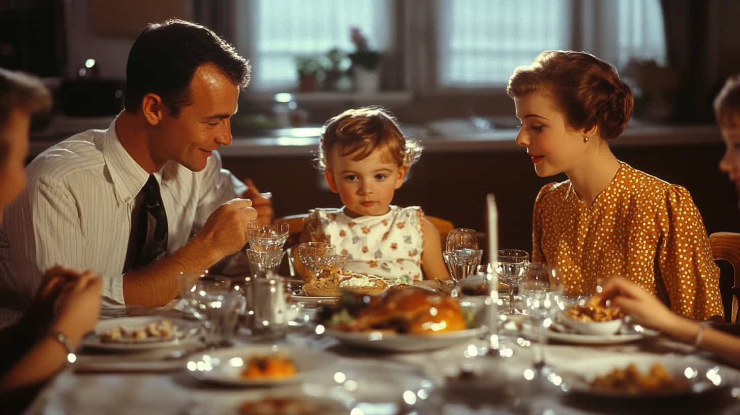 15 Dinner Table Rules from the 1960s That Would Make Today's Kids Lose Their Minds 5 dinner table rules 3