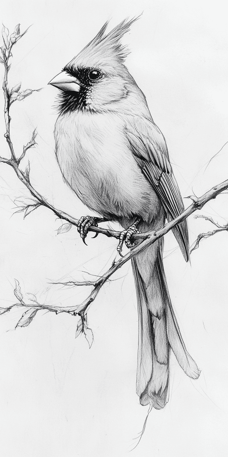 Cardinal Sketch