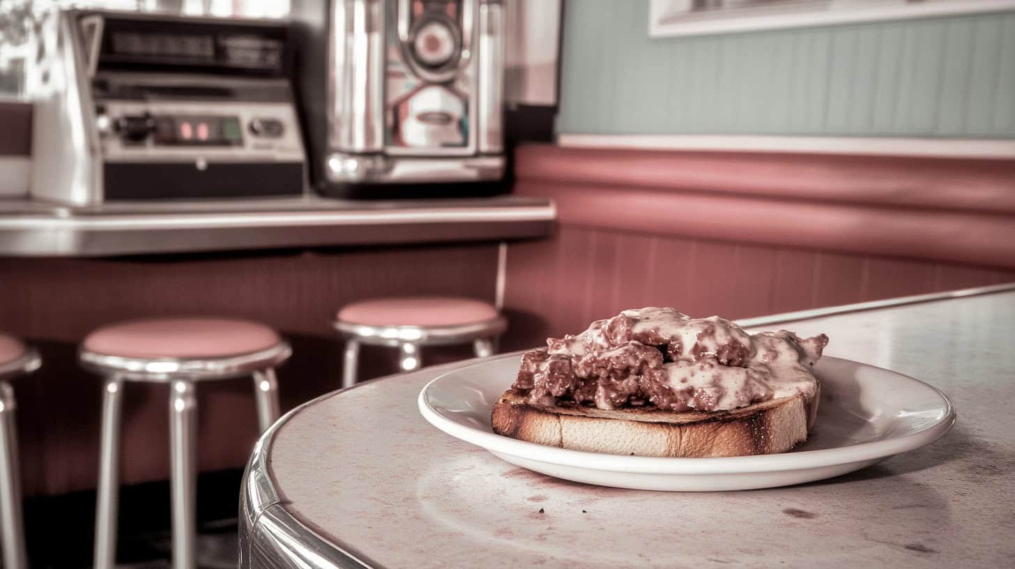 Creamed Chipped Beef on Toast