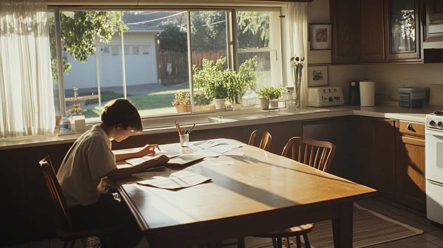 After-School Routines from the '60s Modern Kids Would Hate 6 A nostalgic classroom scene reflecting manageable homework from the past.