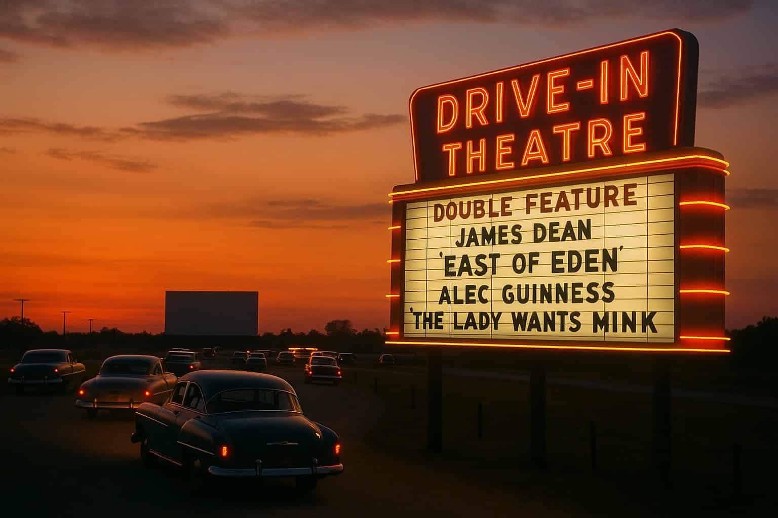 Summer Activities Kids Today Will Never Experience 13 A nostalgic scene depicting the charm of 60s drive-in movies, reflecting on unforgettable experiences.