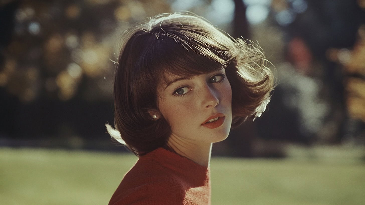 Every '70s Haircut That Everyone Wanted 6 Classic pageboy hairstyle showcasing its elegance in the '60s fashion scene.