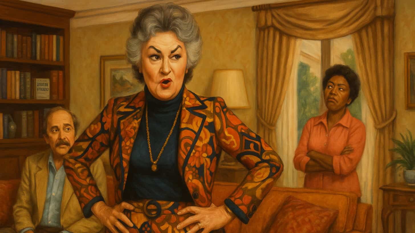 Image of the TV show 'Maude' highlighting its progressive themes in the ’70s.