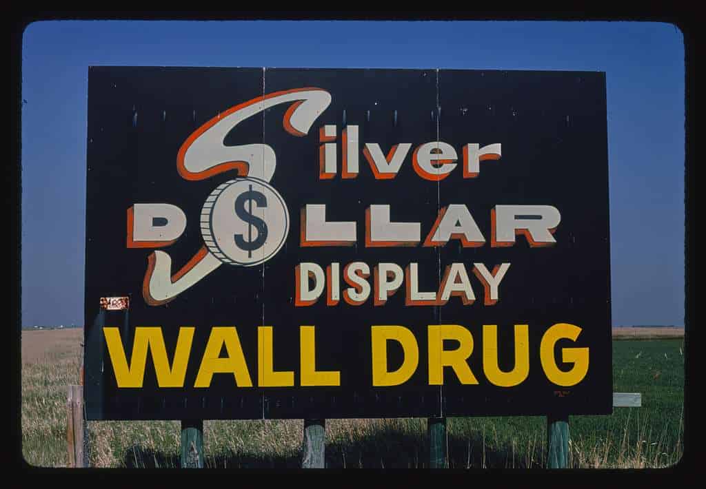 12 Road Trip Destinations from the '70s Boomers Loved 4 billboard wall drug bandb i 90 south dakota 858a6b