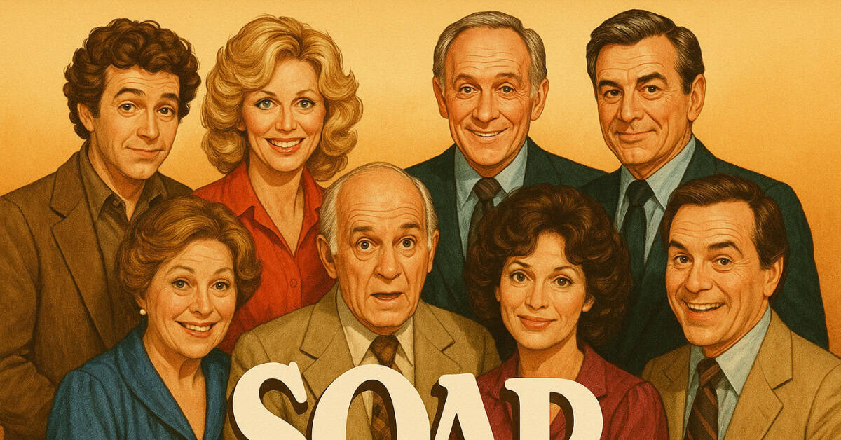 '70s TV Shows That Pushed Boundaries and Made History 9 Image of "Soap," a 70s classic TV show known for its shocking cliffhangers.