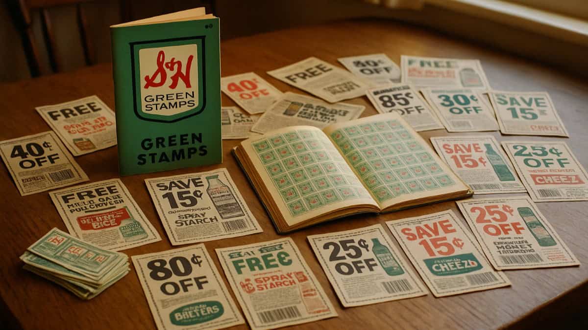 14 Things Every Mom Had in Her Purse in the '70s - 2. Green Stamps and Coupons