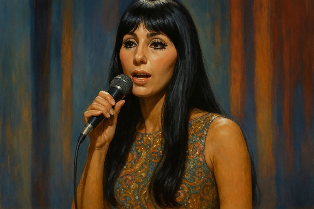 20250606 0732 60s Cher Performance simple compose 01jx16zdsgegqa2b6m418xwsz2