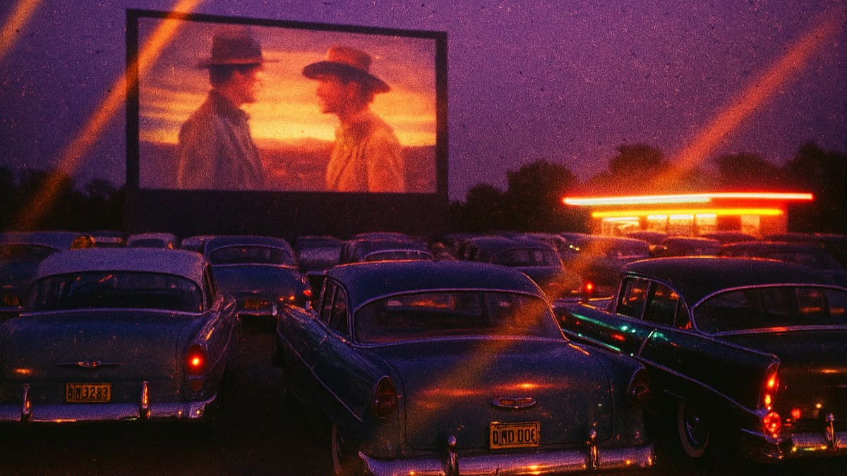 Growing Up in the 1960s: Experiences No Other Generation Shared 5 Families enjoying a classic drive-in movie experience from the 1950s.