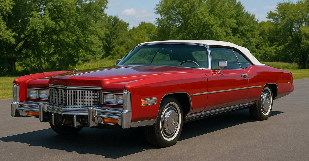 A stunning 1976 Cadillac Eldorado, showcasing its classic design and luxury features.