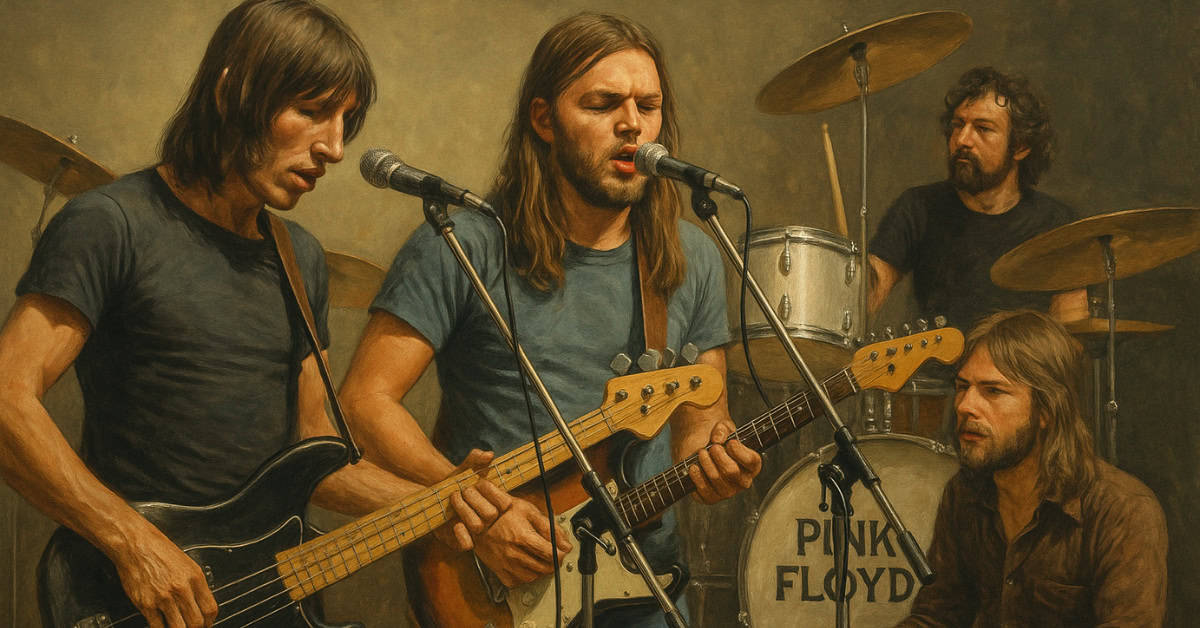 The Most Iconic Live Performances of All Time 13 Image of Pink Floyd performing at Knebworth, a highlight of '70s concerts.