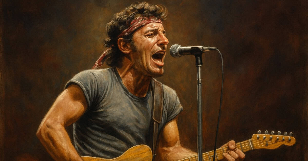The Most Iconic Live Performances of All Time 6 Bruce Springsteen performing live during the iconic '80s concert tour.