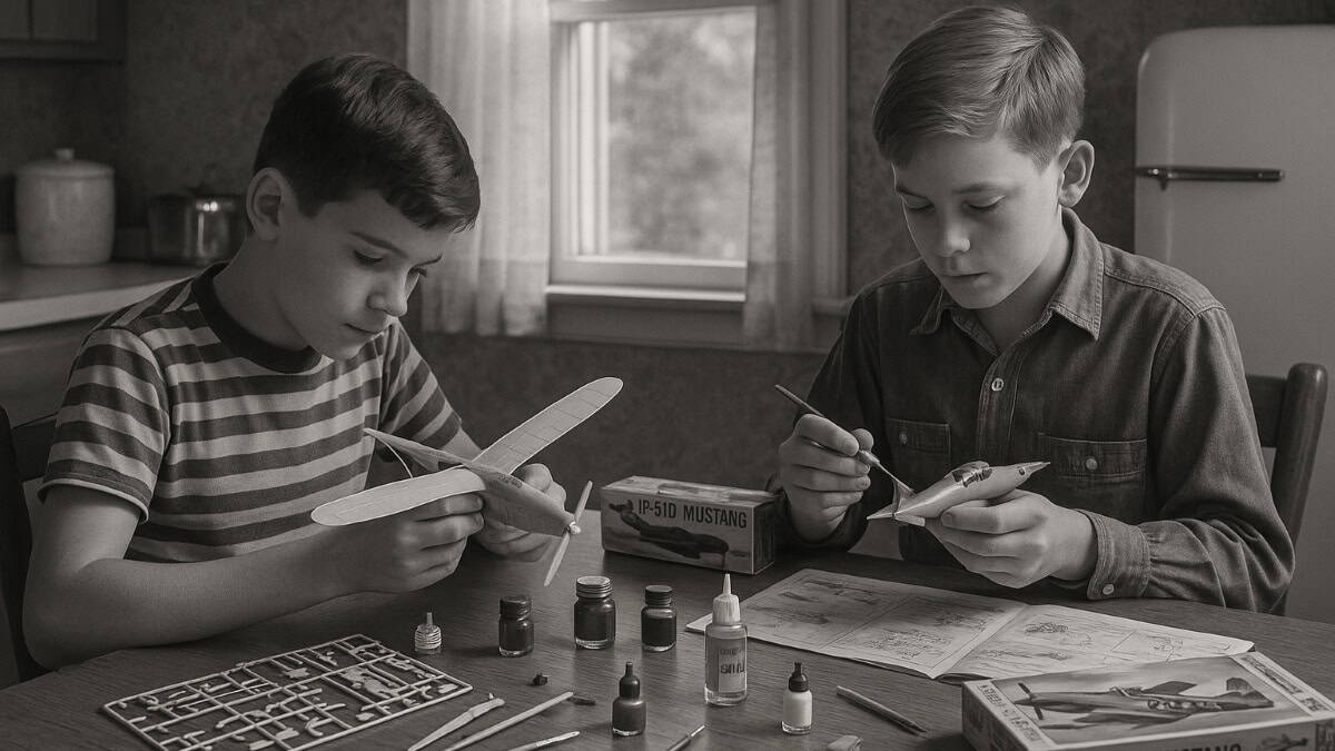 Why Our Childhood Was Actually the Best One 8 Image of a Boomer-era model car and plane kit, representing nostalgic after-school activities.