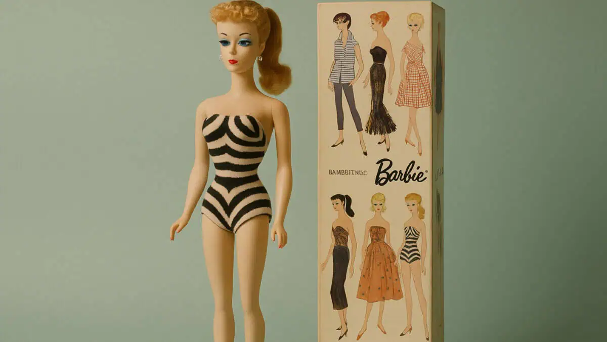 Image of a vintage Barbie doll, showcasing collectibles that are now valuable.