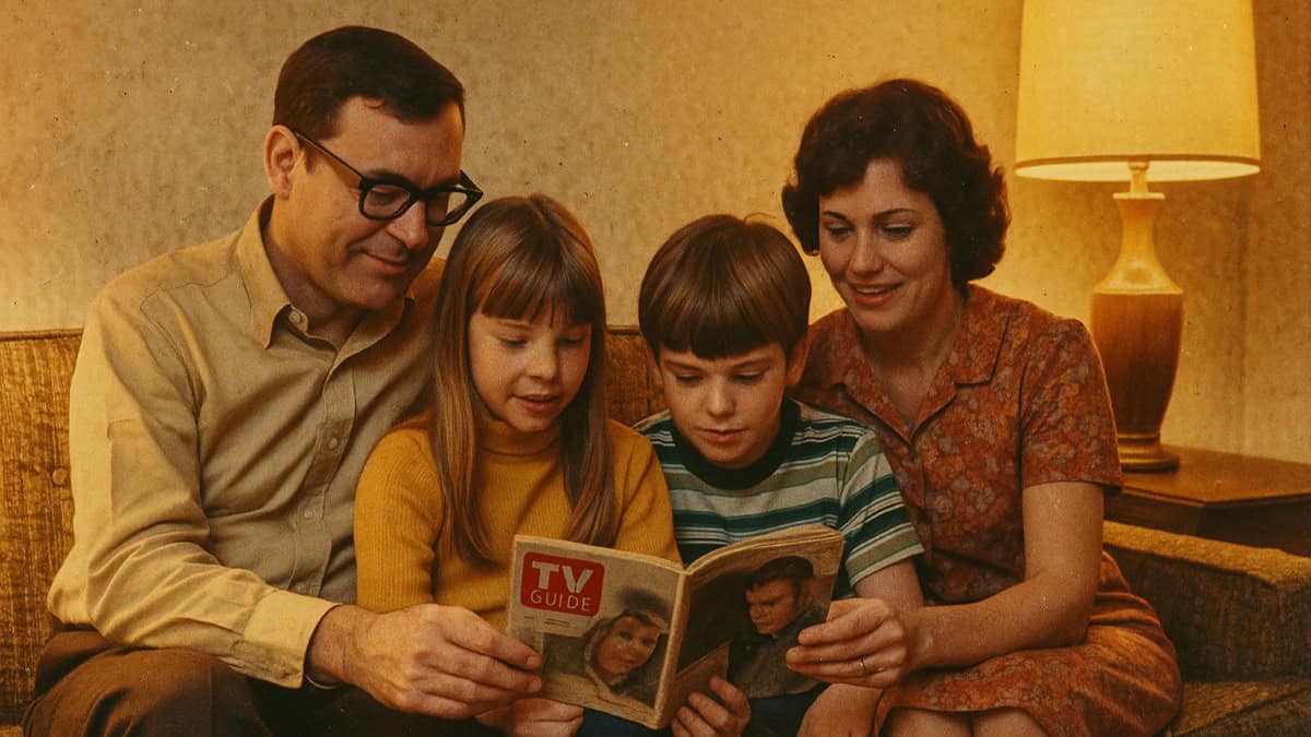 Growing Up Before the '80s: What Only That Generation Understands 9 A nostalgic image illustrating how kids used TV guides for show schedules before Google.