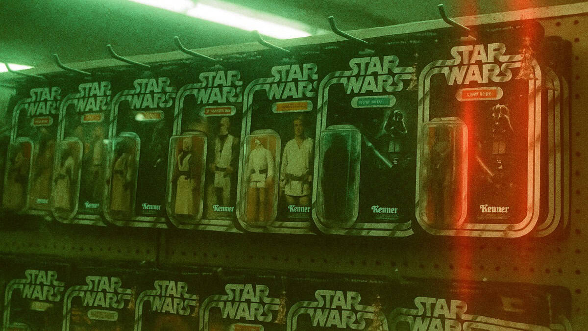 Image of vintage Star Wars action figures from 1977-1985, now highly collectible.