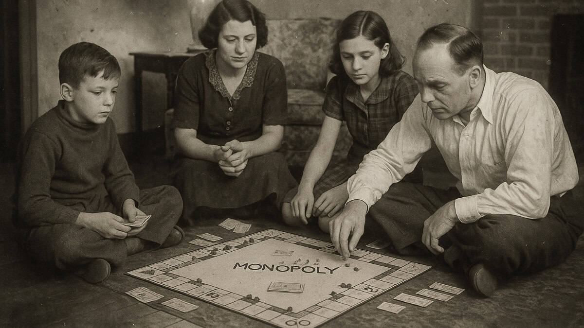 Image of a vintage Monopoly game highlighting childhood nostalgia and value