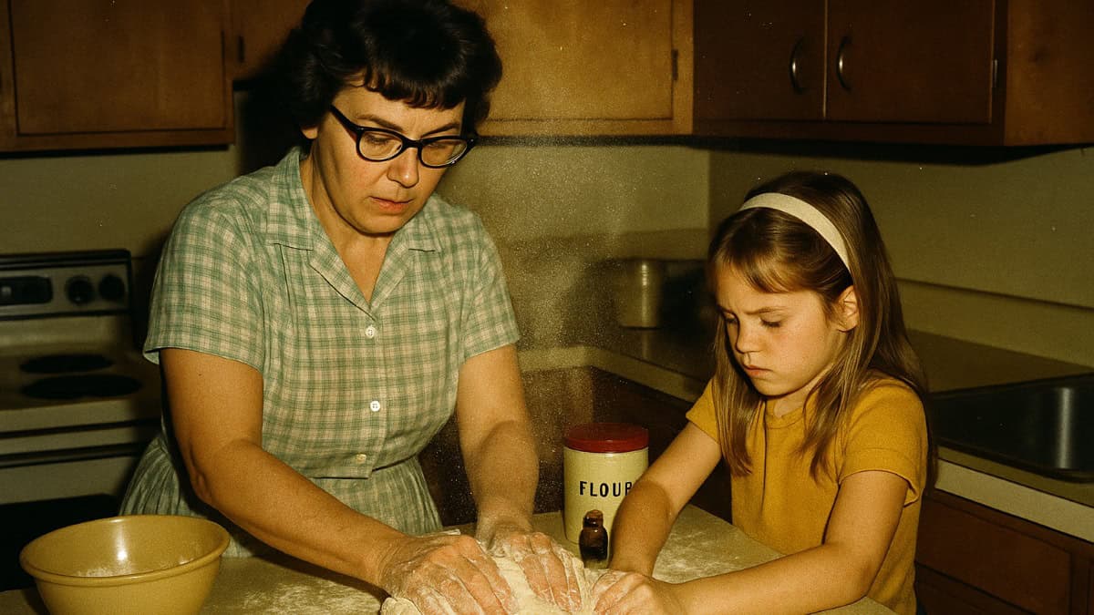 13 Things Every Kid Did at Grandma's House That Are Lost Today 12 Image showcasing traditional home cooking techniques mastered by boomers.