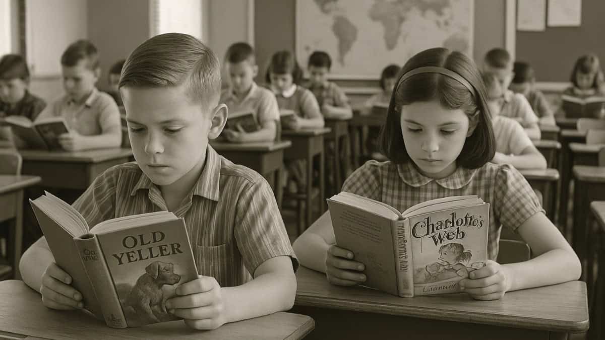 Image illustrating the concept of silent reading time in schools.