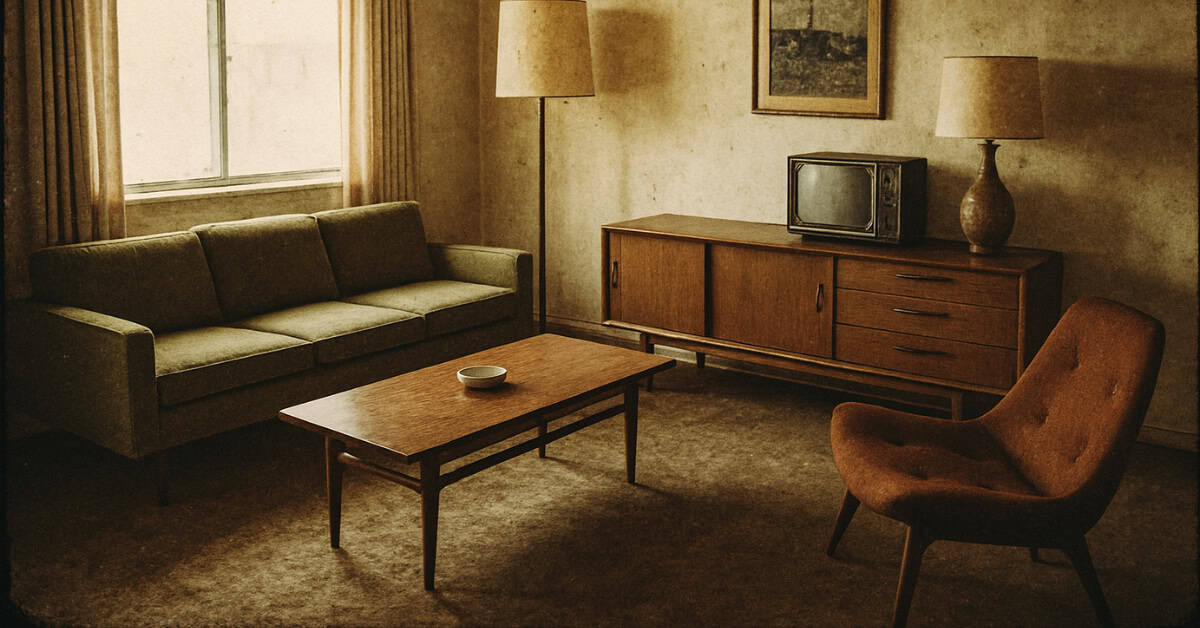 Image of Mid-Century Modern furniture showcasing valuable items from parents' homes.