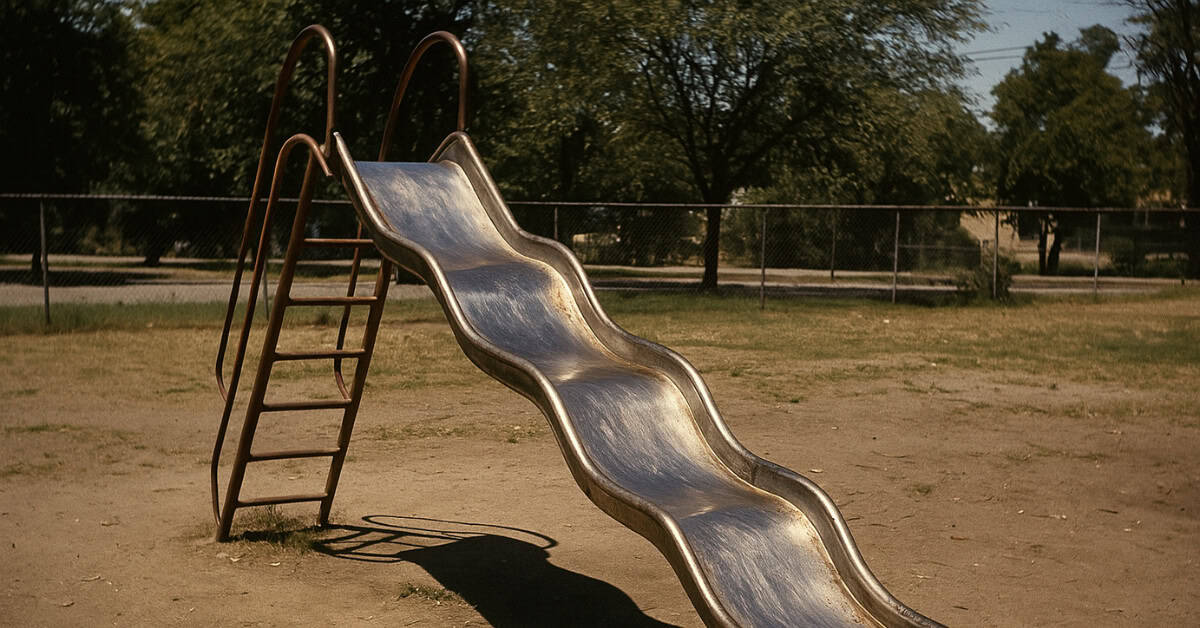 Remember These? 15 Playground Equipment Pieces That Would Never Pass Safety Standards Today 12 60s playground equipment 4