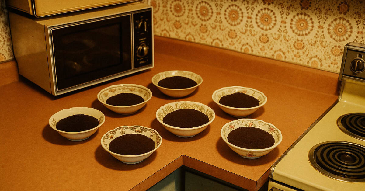 15 Basic Life Hacks from Grandma That Still Beat Modern Solutions 10 Coffee ground air freshener hacks from the '70s showcased in this image.