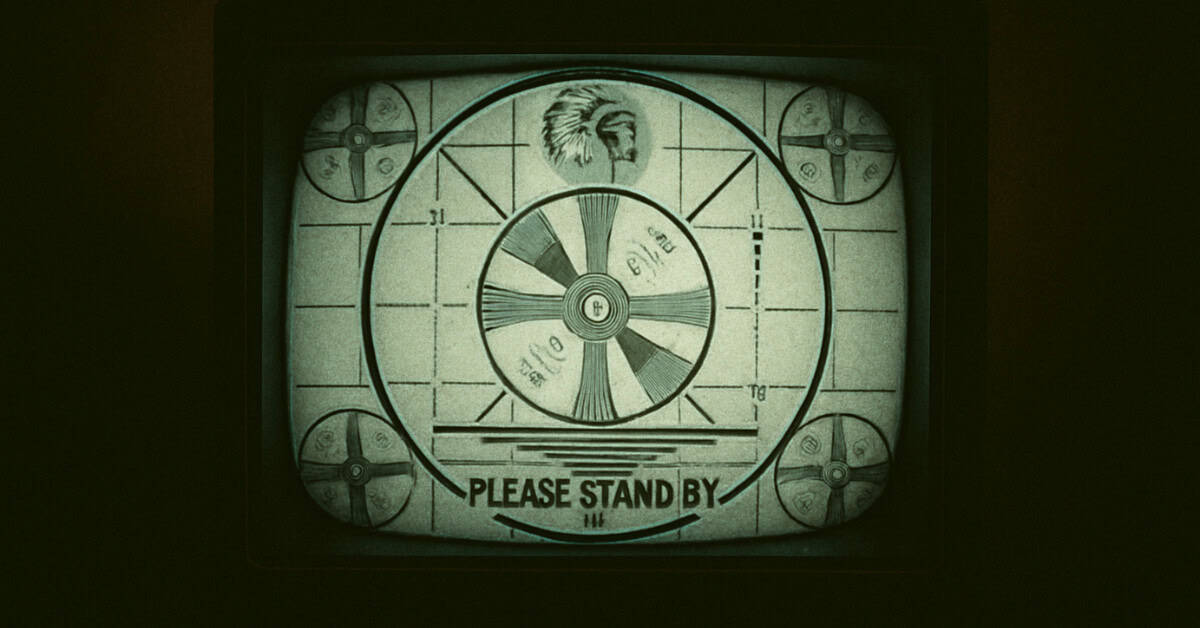 What TV Was Like Before Cable 3 A nostalgic test pattern screen, evoking memories for kids without cable TV.